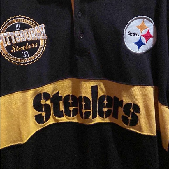NFL Pittsburg steelers long sleeve polo - Picture 4 of 7